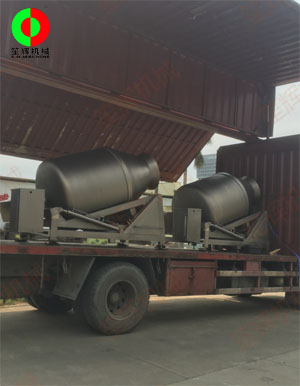 兩臺大型真空滾揉機專車送往大灣區某肉食品加工配送中心!