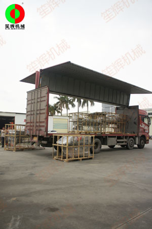 洗菜機等一批蔬果清洗加工設備交付發貨上海客戶!