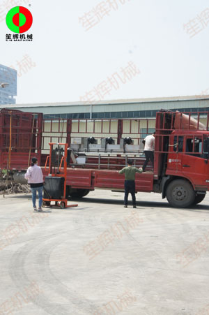 蔬果去皮清洗\提升風干等加工處理設備裝車發往惠州客戶！