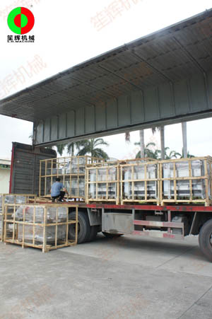 毛刷清洗去皮機及洗菜機等設備交付河北客戶！